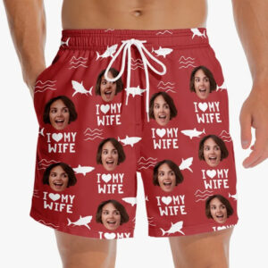 Lively Design Beach Short Custom Photo Seas The Day - Funny Personalized Custom Tropical Hawaiian Aloha Men Beach Shorts - Summer Vacation Gift, Birthday Party Gift For Husband Set of 2