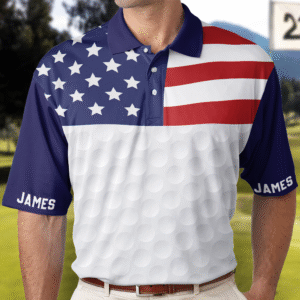 Today’s Treasure Polo Shirt American Flag USA Gift For Golf Lovers Men Women - Custom Golf Shirt Set of 3
