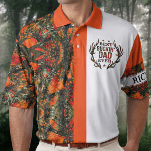 Today’s Treasure Polo Shirt Best Buckin' Dad Ever Hunting Polo Shirt - Custom Polo Shirt Set of 4