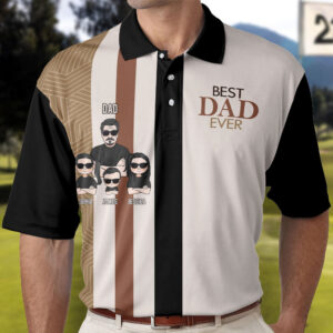 Made to Shine Polo Shirt Best Dad Ever - Personalized Polo Shirt Set of 3
