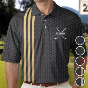 Today’s Treasure Polo Shirt Custom Name Golf Ball Pattern Line Vintage Style For Golf Lovers - Custom Golf Shirt