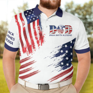 Today’s Treasure Polo Shirt Dad: The Man, The Myth, The Legend - Personalized Polo Shirt Set of 3