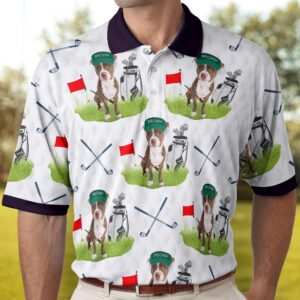 Made to Shine Polo Shirt Golf & Dog Lovers - Favorite Caddy Dog Dad Gifts - Personalized Photo Polo Shirt Set of 3