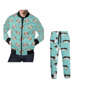 Combo Personalized Pug French Dog Jacket and Sweatpants
