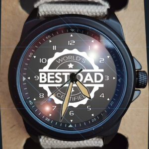 Attractive Color Personalized Watch - World Best Dad Beautiful Stealth Series Gift Wrist Watch