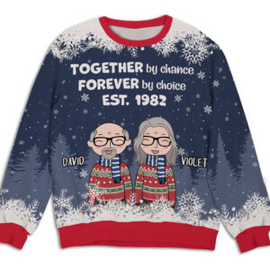 Together By Chance - Personalized Custom All-Over-Print Sweater