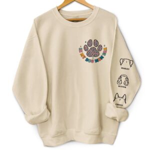 Dynamic Hue Sweatshirt In My Dog Mom Era - Birthday, Loving Gift For Dog Lovers, Women - Personalized Unisex Sweatshirt With Design On Sleeve Set of 4