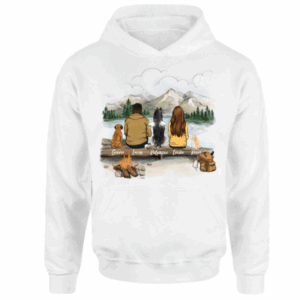 Personalized dog mom dad Hoodie gifts for dog lovers - Hiking Mountain
