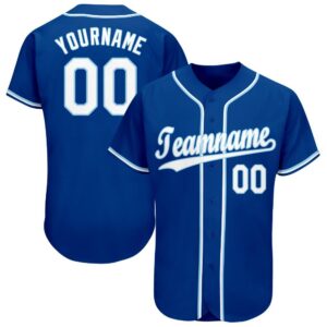 Custom Made Jersey Shirt-Custom Royal White-Light Blue Baseball Jersey-set of 2
