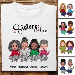 Classic Touch T-shirt Sisters - Sisters Forever - Personalized T-Shirt