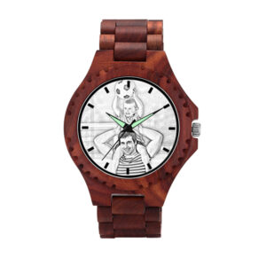 Attractive Color Personalized Watch - Personalized Photo Print Wooden Watch For Him